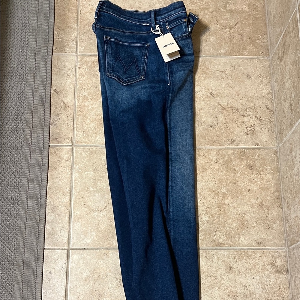 Women's MOTHER mid rise rambler Blue Jeans